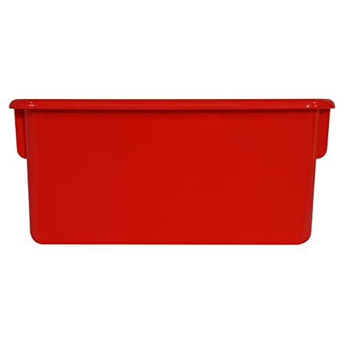 Wood Designs Cubby Storage Bin, Heavy Duty Plastic Containers for Kids Assorted Cubby Tray Set of 30