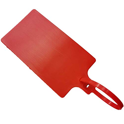 Plastic Seals Shipping Tags Logistics Use Big Sign Tie Large Label Tie, 255 mm Total Length, Package of 100pcs (Red)