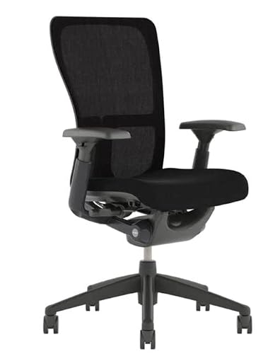 OFFICE LOGIX SHOP Haworth Zody High Performance Office Chair with Ergonomic Adjustments and Flexible Mesh Black Back (Rеnеwеd