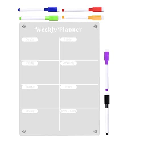 Weekly Planner Board Daily Schedule Magnetic Whiteboard