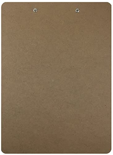 Trade Quest Letter Size Clipboard Low Profile Clip Hardboard (Pack of 24)