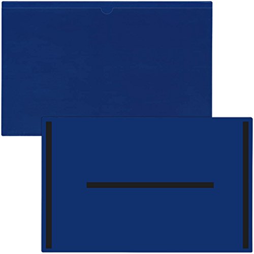 StoreSMART® - Magnetic File Jackets - 10-Pack - Blue Plastic Back, Clear Plastic Front - 11" x 17 - FJ3512PQBM-10