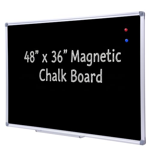 36 x 48 Inch School Large Black Magnetic Chalkboard for Wall