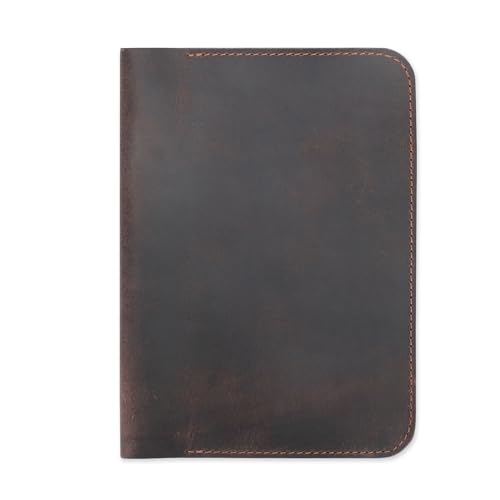 CestAntiQ Leather Journal Cover A5 5.75 x 8.25, Brown