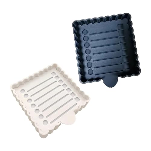 4pcs Sticky Notes Holder with Stencil Desk Organizer for 3x3 Notepads