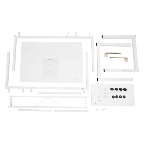 lizponaza Modern Drafting Table Height Adjustable and Tiltable Drawing Desk with Side Panel Large Operating Space Hobby Table for Artists, Architects, Craft Hobby, White