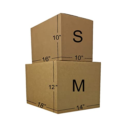 UBMOVE One BedRoom 18 Moving Boxes Basic Moving Kit: Boxes, Packing Supplies, & Tape, Brown Corrugated Boxes With Moving Supplies