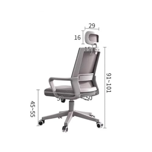 AEYSD-456 Chair Back Support Office Chair Ergonomic Desk Chair, Mesh High Back Gaming Chair, Big and Tall Reclining Comfy Home Office Chair for Man Woman(Green)