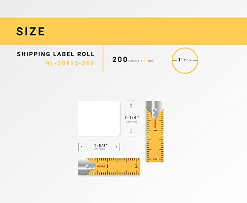 HouseLabels Compatible with Dymo 30915 Labels, 1-5/8" x 1-1/4"