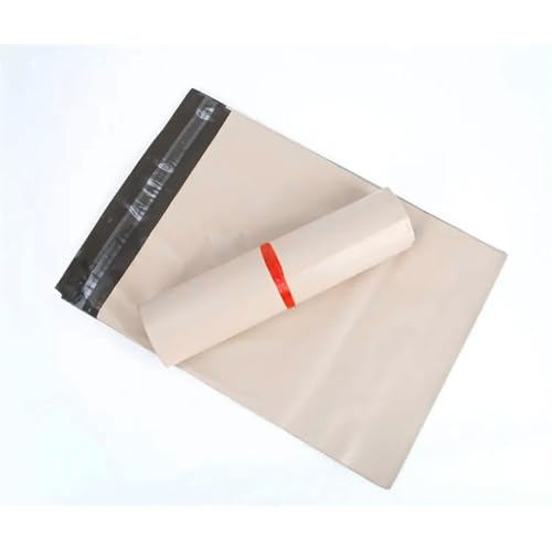 YINUK 50pcs Mailing Bag Plastic Express Apricot Bag for Express Packing Bag Thickened Garment Waterproof Mailing Bag Envelope Bag(50x70cm)