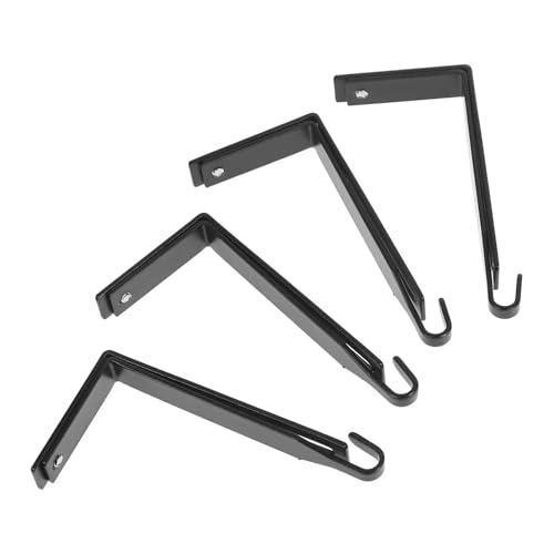Cubicle Hooks 40pcs Metal 37-55mm Adjustable Black Iron Door Hangers,Home Storage, Wardrobe Hanging for Hanging