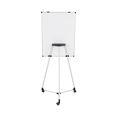 Bi-Office Earth Kyoto Flipchart Mobile Non Magnetic Easel, 70 x 100 cm (Euro size), Dry Wipe Surface, Aluminium Frame
