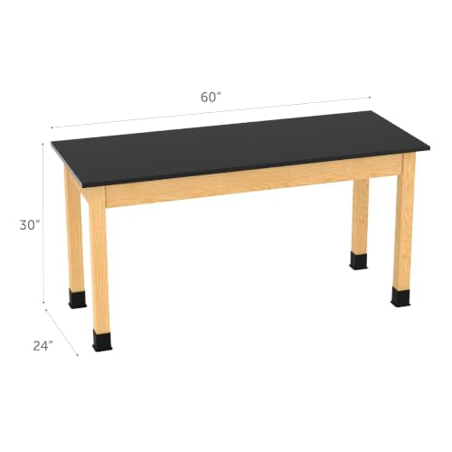 Diversified Spaces PerpetuLab 60x24x30 Science Table,Phenolic,Oak