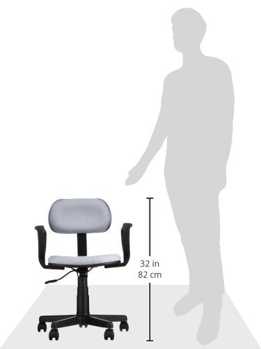 ナカバヤシ(Nakabayashi) OA Chair with Elbow Gray [Home & Kitchen]