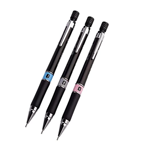 QERTYHKK 3 Mechanical Pencils 0.5mm .7mm Lead Student Writing Stationery Sketch
