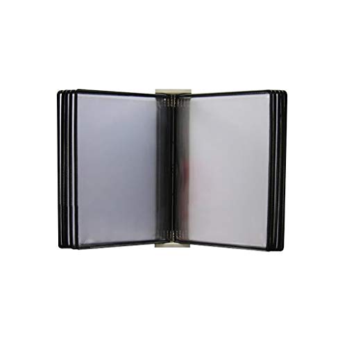 KGDJBGSE Wall Mounted File Holder A4 Folder Holder Hanging Organizer Flip File Holder Magnetic Display 33 x 23 x 8CM(B)
