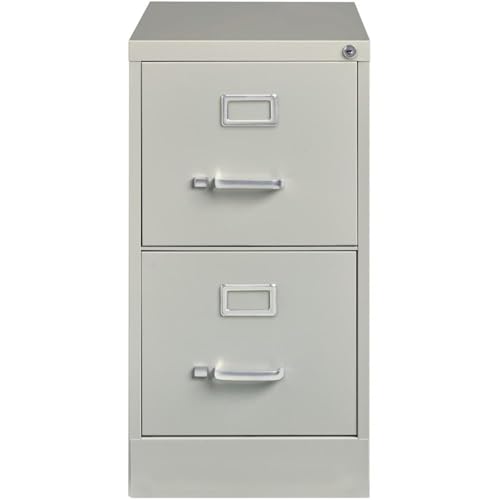Scranton & Co 2 Drawer Letter File Cabinet, Gray