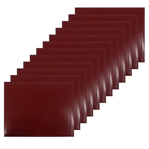 GraduationMall 8.5"x11" Smooth Padded Diploma Cover Certificate Holder Maroon,12-Packs