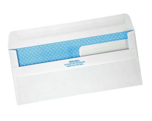 Quality Park #9 Security Envelopes, Double Window, Self Seal, Invoices/QuickBooks Statements, 3-7/8 x 8-7/8 Inches, 24 lb White, 500/Box (QUA24529)
