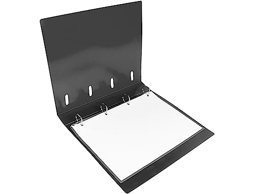 Liderpapel A4 Square 5 mm 100 Sheets 80 g Polypropylene 4 Rings 40 mm Opaque Black