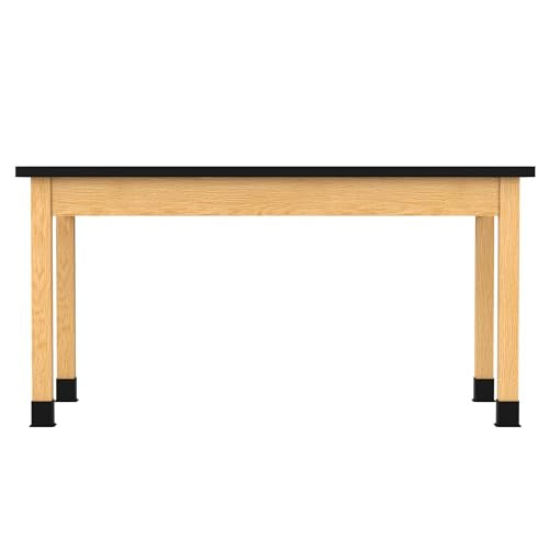 Diversified Spaces PerpetuLab 60x30x30 Science Table,HPL,Black/Oak