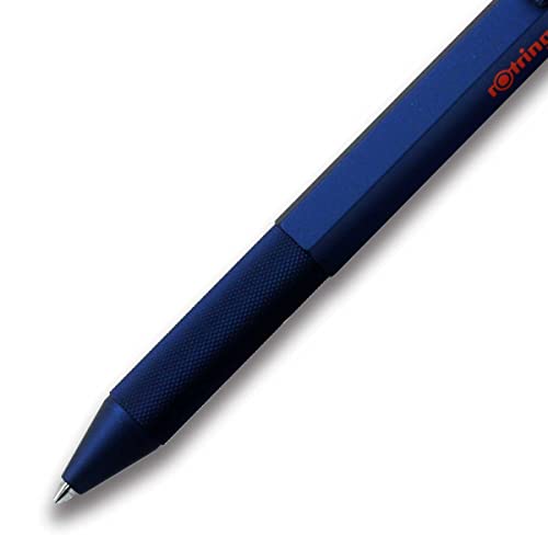 rOtring 2159367 Rottling Multifunction Pen 600 Iron Blue 3 in 1 Ballpoint Pen 2 Colors (Red & Black) & Mechanical Pencils in Gift Box