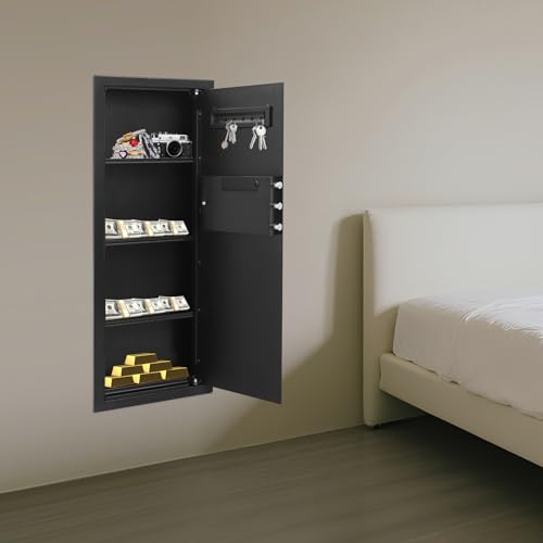 39.37" Tall Wall Safes Between The Studs with Combination Lock & Keys