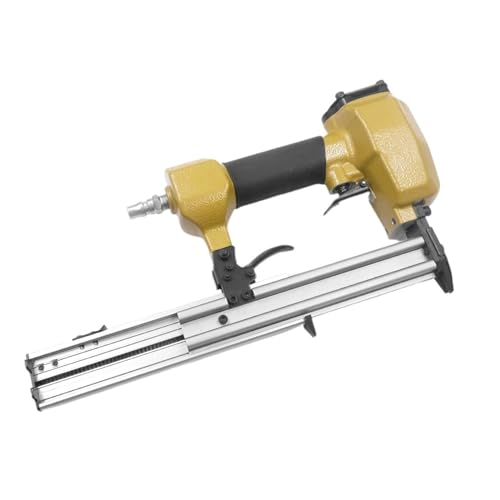 LPXDS Pneumatic Staple Gun,Oil-Free Pneumatic Staple Gun 18Ga Upholstery Pneumatic Stapler Nail Gun F30F for 10-30mm Nail Wooden Frame Furniture Fixed Air Nailer Gun(Color:US Standard)