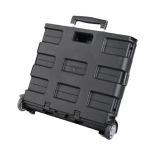 ROSPFKELSC Foldable Storage Bin with Wheels & Pull Handle, Large 65L Rolling Crate for Camping, Clothes, Books, and Miscellaneous Items