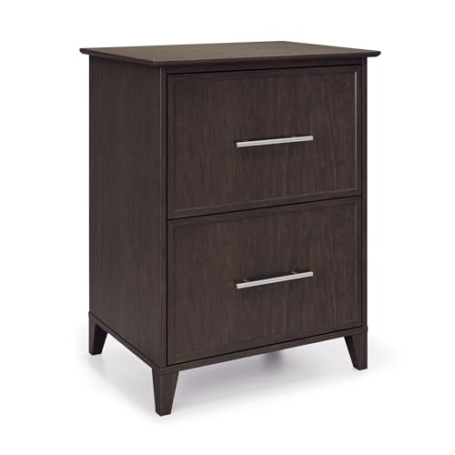 Realspace® Koru 23-1/2"W x 17-1/2"D Lateral 2-Drawer File Cabinet, Espresso Oak, BIFMA Compliant