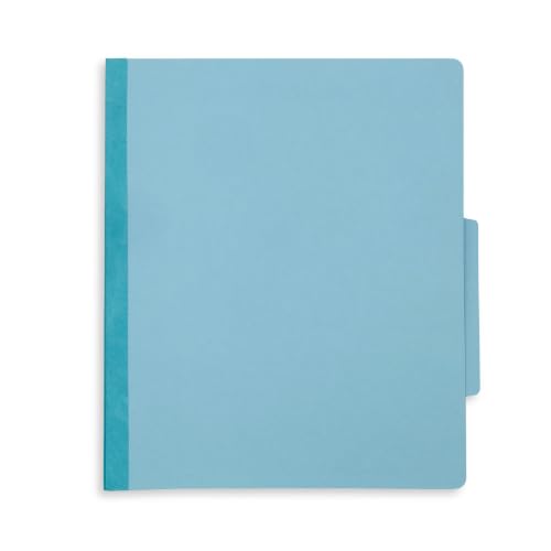 Blue Summit Supplies 10 Classification Folders, 1 Divider, Light Blue