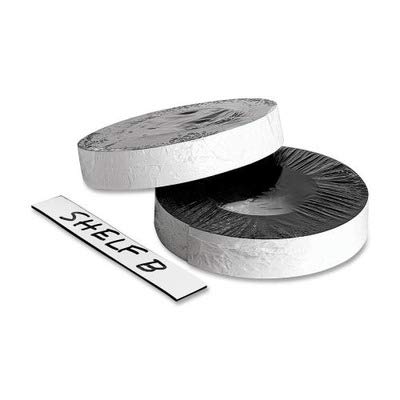 Baumgartens Magnetic Labeling Tape, 1"x50' Roll, White (66151)