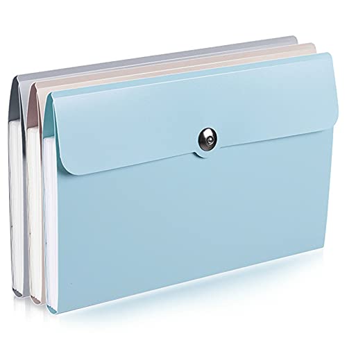 Folding Clipboard File Folder Bill Storage Bag Desktop Organizer Multilayer Book Receipt Packing Supplies Clipboard (Color : B)(A)