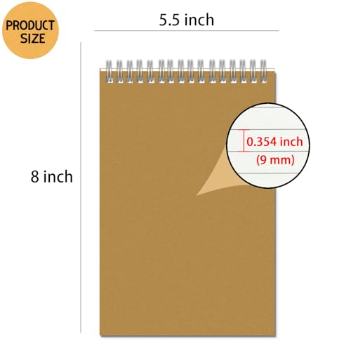 OSIMIG 48 Pack A5 Spiral Notebooks Bulk, 8x5.5 Lined Journaling Notebooks