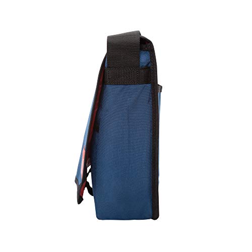 Manhattan Portage Deluxe Computer Bag 13 Inch Laptop with Trolley Sleeve & Spacious Compartment Work & Travel Shoulder Bag (Navy)