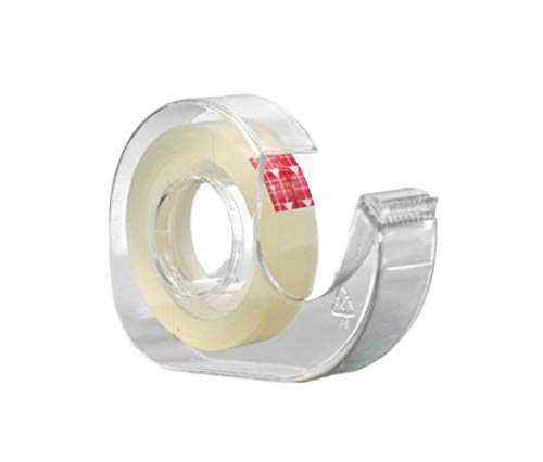 WOD OST20D Office Tape Clear Refill Rolls and Refillable Dispenser - 1/2 inch x 800 inches (144-Pack) for Craft Jobs, Office Work, Gift Wrapping, Repairing, and Envelope Sealing