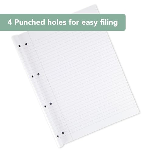 Cambridge Lined Paper A4 Refill Pad, Ruled and Margin, 400 Page, Pack of 3