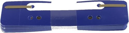 Durable Flexi Filing Strip Fastener 34 x 150mm, Pack of 250 Fastening Strips, Dark Blue in Colour, Ideal for Organising and Storing Documents