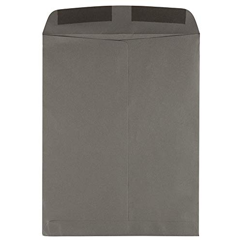 JAM PAPER 10 x 13 Open End Catalog Premium Envelopes - Dark Grey - 100/Pack