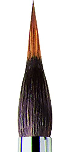 da Vinci Watercolor Series 5519 Maestro Paint Brush, Long Needle-Sharp Liner Kolinsky Red Sable with Kazan Squirrel Body, Size 8 (5519-8)