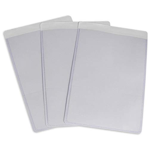 C-Line Clear Shop Ticket Holder, Self-Adhesive, 5 x 8, 50/Bx (70058)
