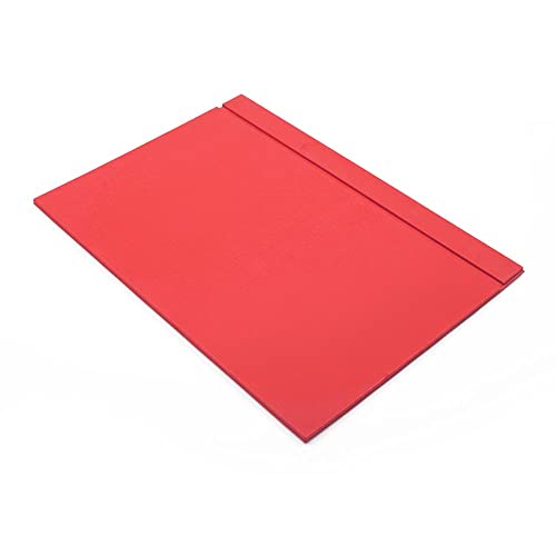 MOOGCO Red Leather Desk Set - Desk Pad - Note Paper Holder -Pen Holder - Leather Coaster -Desk Accessories- Desk Organizer - Office Desk Accessories - Desktop Storage,RED (10PCS-DOUBLETRAY)