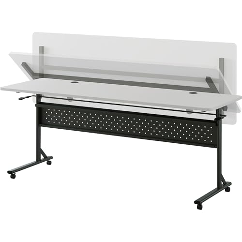 Lorell Shift 2.0 Flip & Nesting Mobile Table, Gray