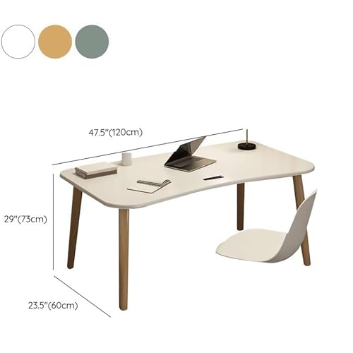 ntumLeap Computer Home Desk with Drawer,Multi-Purpose Wooden Desk-Modern Simple Writing Desk-Desk with Baffle,Natural-47.5