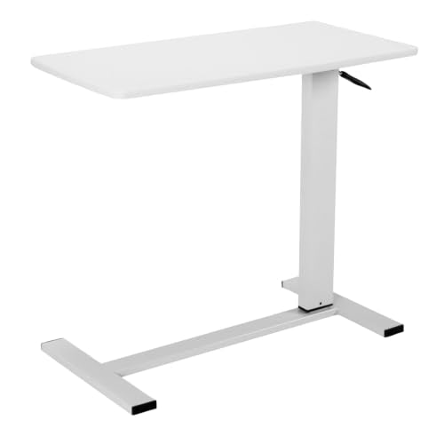 Bed Rolling Laptop Table with Wheels Pneumatic Lap Desks