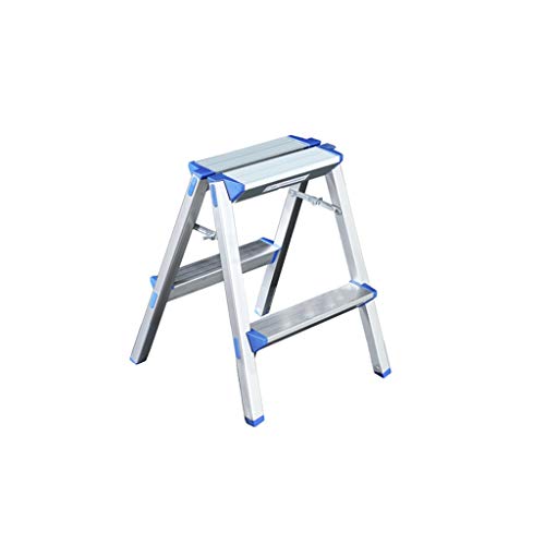 FLYIFE Step Stool Two Step Ladder Stool, Three Four Steps Outdoor Metal Ladder, Office Factory Double Side Ladder Super Light Stepladders Household Ladder/43 X 46 X 50Cm