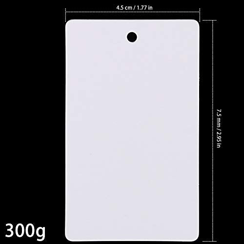 ZEONHAK 2400 PCS 1.7 x 2.9 inches White Blank Merchandise Tags, Unstrung Paper Hang Tags, Large White Writable Tag, Price Labels Gift Tag for Boutique Products Retail Store Jewelry Clothing Shops