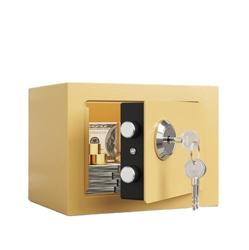 fireproof safe Home Small Safe Box with Mechanical Key Lock Money Cash Wall Mountable Safe for Bedroom Office Hotel
