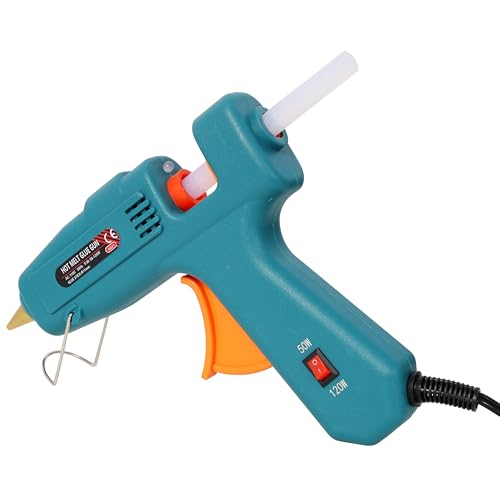 KEIKI Two Temperature Hot Glue Gun, Professional Glue Gun, DIY Craft Repair Thermo Tool with 30Pcs Highly Viscous Glue Sticks, with Black Storage Bag