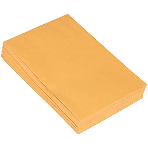 JAM PAPER 6 x 9 Open End Catalog Envelopes with Peel and Seal Closure - Brown Kraft Manila - Bulk 500/Carton